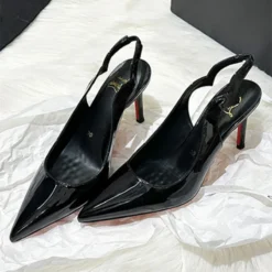 Sexy Brand Pointed Toe Thin High Heels Women Hollow Elegant Office Shoes Patent Leather Classic Designer Sandals Women Pumps